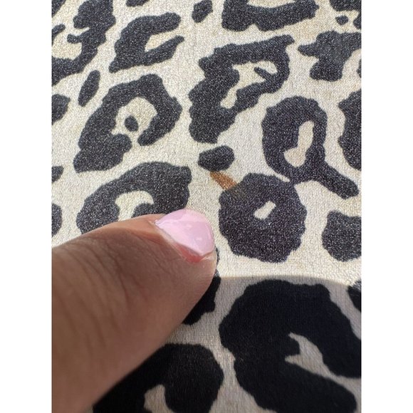 Lipsy London Dress Women Size 2 Brown Leopard Print Pullover Keyhole Neck Sheath - Picture 9 of 13